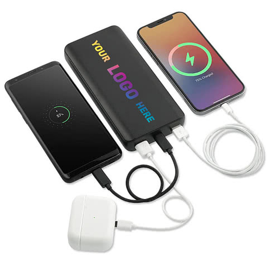 Full Color mophie Power Boost 20,000 mAh Portable Power Bank in Black
