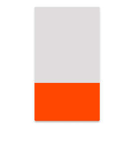 2" x 3.5" Vertical Clear Plastic Business Cards - Color: Clear / Orange
