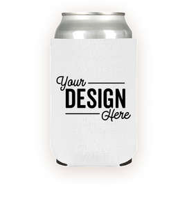 Foldable Neoprene Can Cooler - Color: White