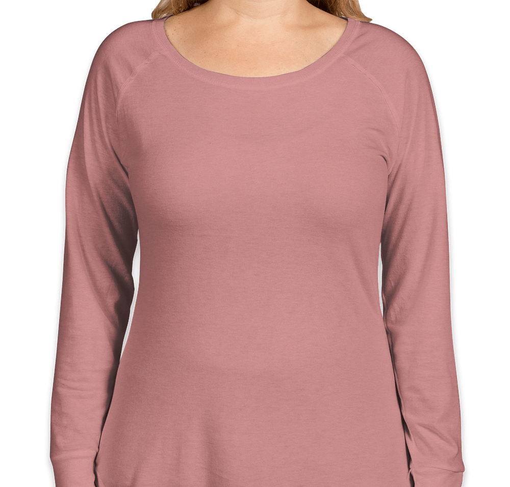 District Women's Tri-Blend Long Sleeve Tunic T-shirt-default