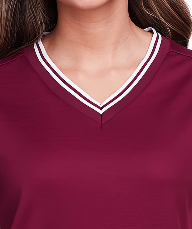 Devon & Jones Women's CrownLux Plaited Tipped Performance Shirt