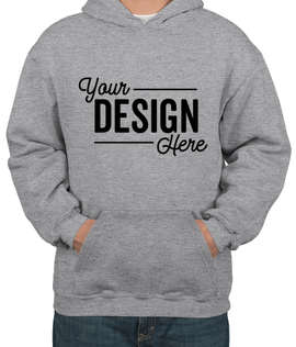 Bayside USA-Made Heavyweight Pullover Hoodie - Color: Dark Ash