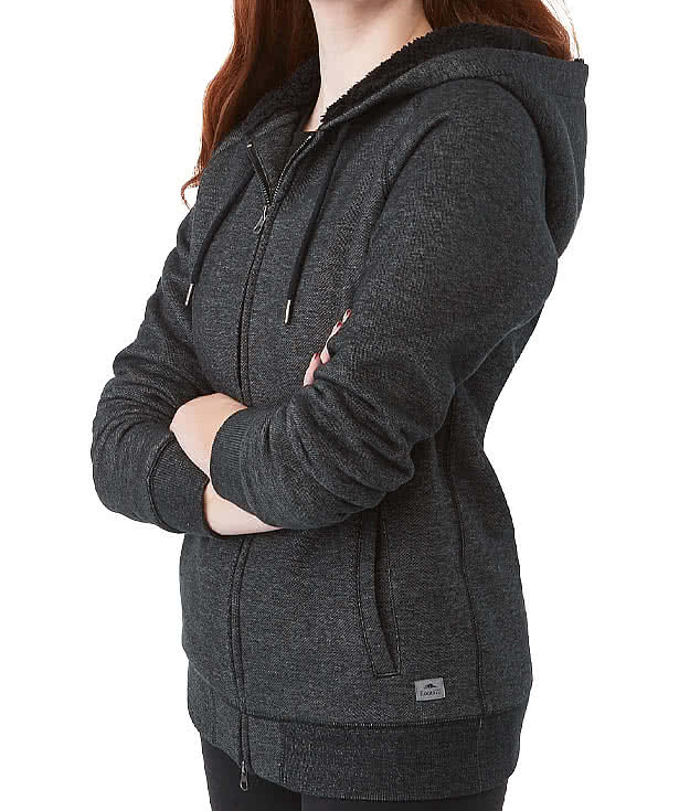 Roots Women's Copperbay Sherpa Fleece Lined  Zip Hoodie