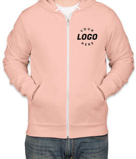 Bella + Canvas Ultra Soft Zip Hoodie - Color: Peach