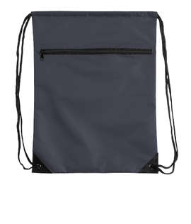 Zipper Drawstring Bag - Color: Navy