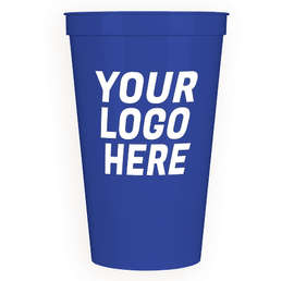 22 oz. Plastic Stadium Cup - Color: Royal