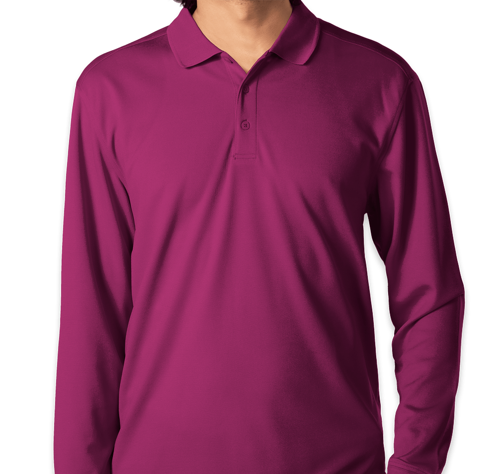 Clique by Cutter & Buck Spin Eco Long Sleeve Performance Pique Polo-default