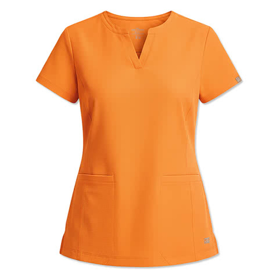 Skechers by Barco Women’s Coast Recycled 2-Pocket V-Neck Scrub Top in Olive