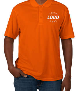 Clique by Cutter & Buck Spin Eco Performance Pique Polo - Embroidered - Color: Orange