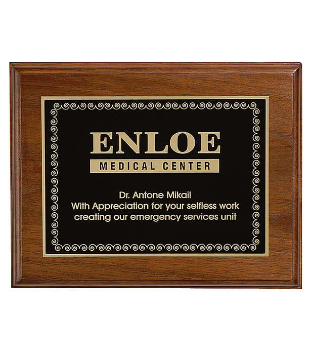 Ashford Small Plaque Award