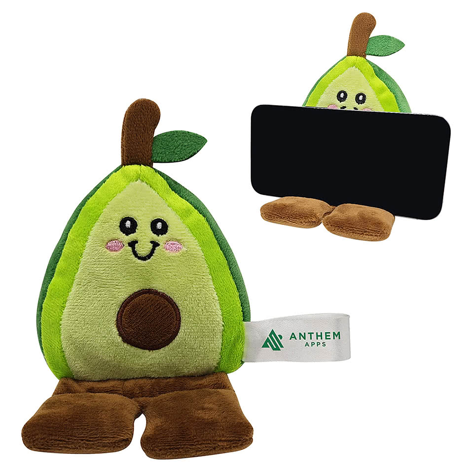 Phone Pals Weighted Avocado Plush Phone Holder