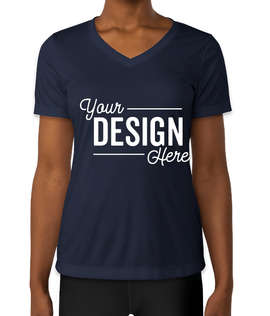 Sport-Tek Women's Competitor V-Neck Performance Shirt - Color: True Navy