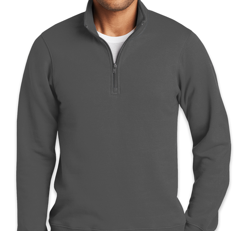 Port & Company Fan Favorite Quarter Zip Sweatshirt - Embroidered-default