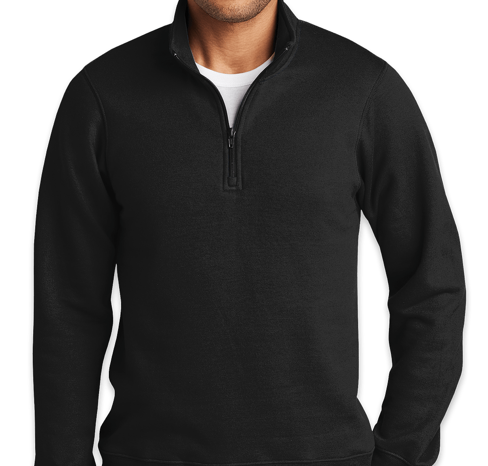 Port & Company Fan Favorite Quarter Zip Sweatshirt - Embroidered-default