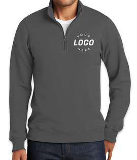 Port & Company Fan Favorite Quarter Zip Sweatshirt - Color: Charcoal