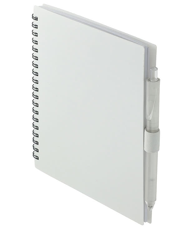 FSC Hard Cover Recycled Spiral Notebook with Pen