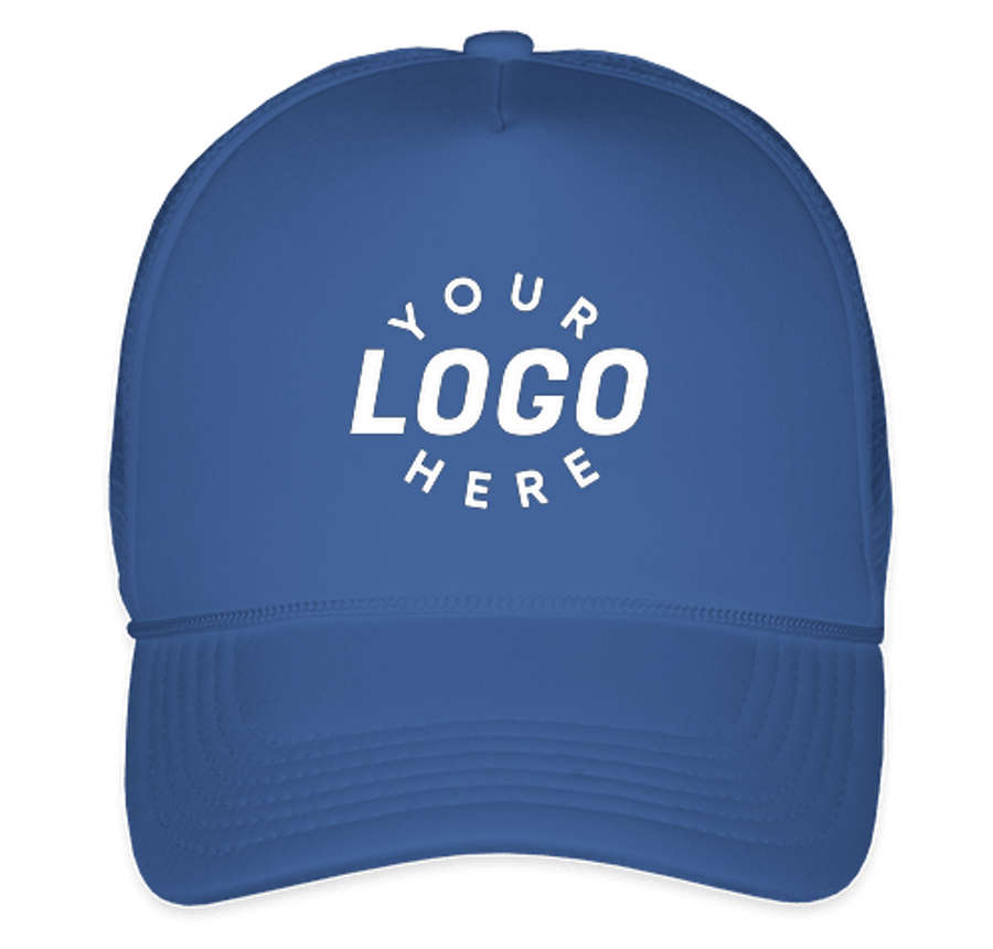 Valucap Foam/Mesh Trucker Hat in Royal/ Royal