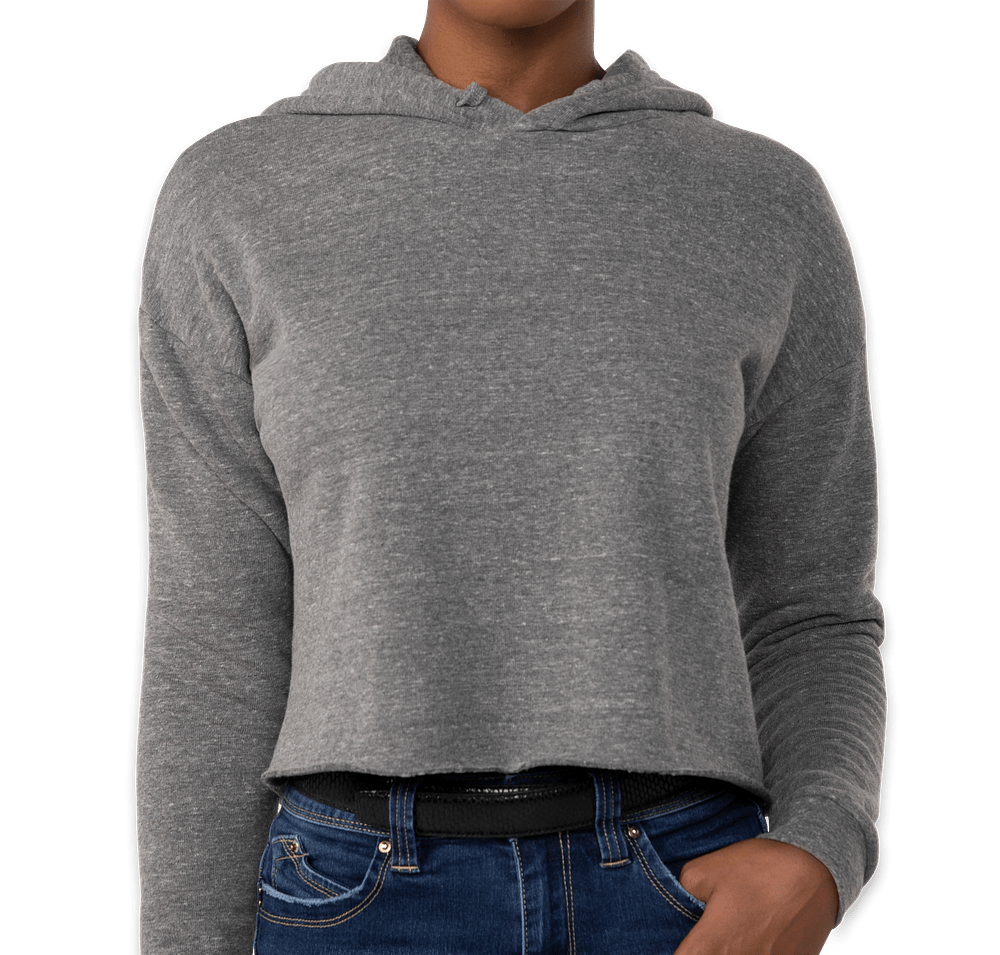 Royal Apparel Women's USA-Made Eco Tri-Blend Cropped Hoodie-default