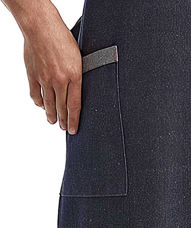 Artisan Collection Regenerate Recycled Full Length Two-Pocket Apron -Embroidered