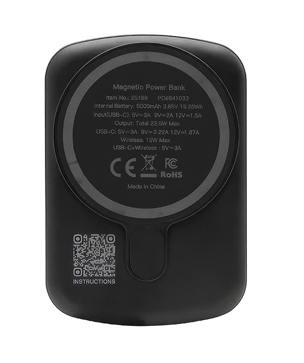 Full Color Mag Max 5,000 mAh Portable Wireless Power Bank