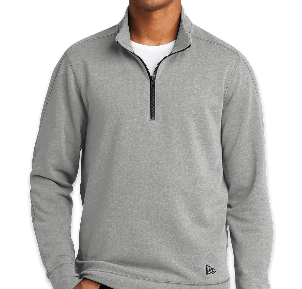 New Era Tri-Blend Quarter Zip Pullover-default