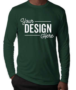 Sport-Tek Competitor Long Sleeve Performance Shirt - Color: Forest Green