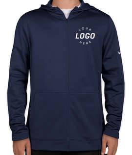 Nike Therma-FIT Full-Zip Performance Hooded Sweatshirt - Color: Midnight Navy