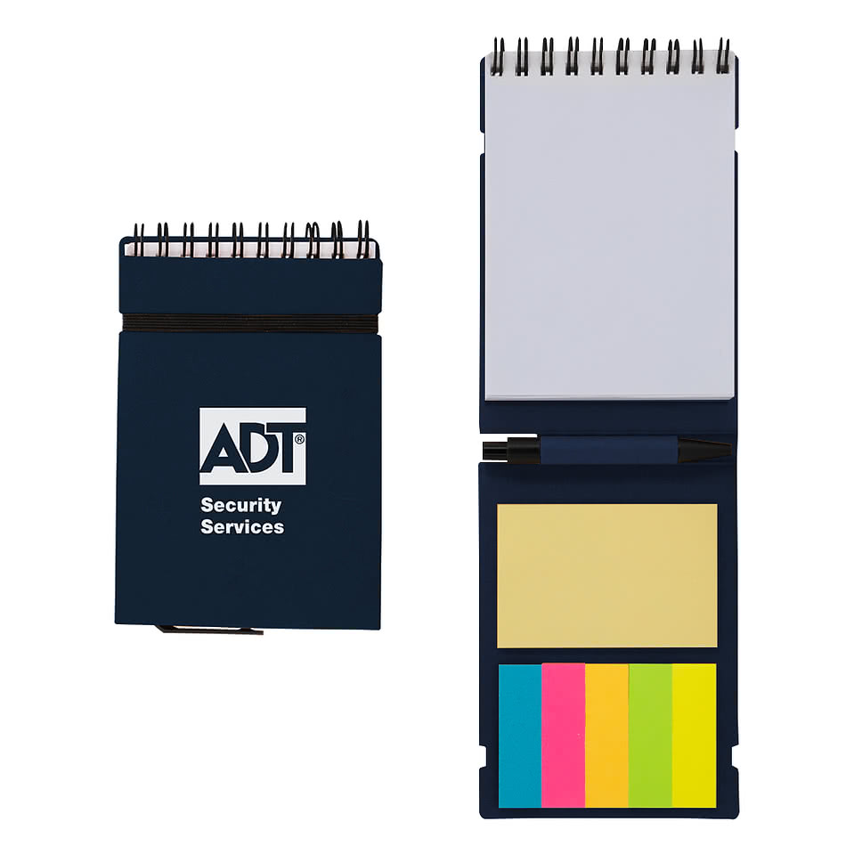 Mini Spiral Notebook with Sticky Notes and Pen