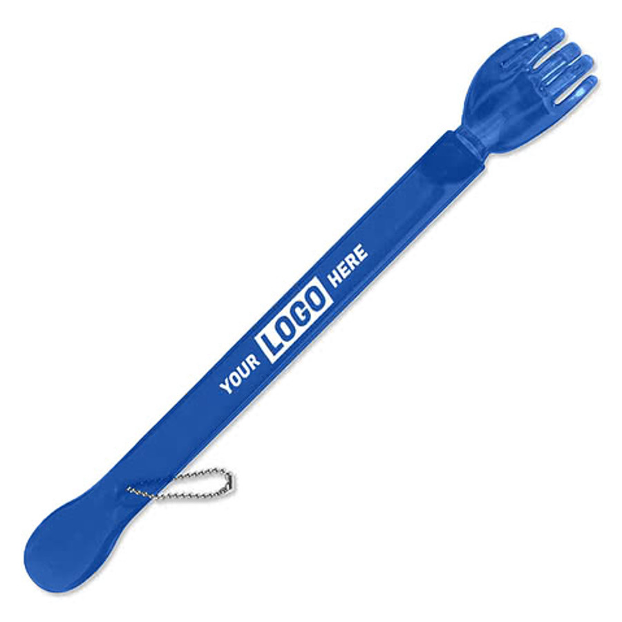 Back Scratcher with Shoehorn in White 