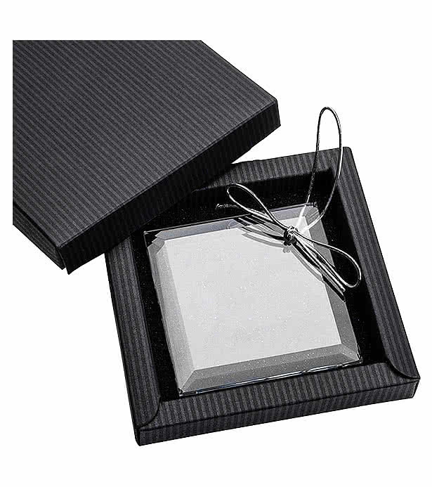 Crystal Square Ornament