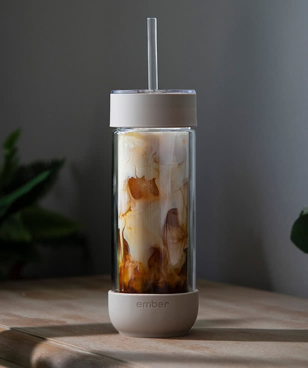 Ember 16 oz. Cold Glass Tumbler with Straw