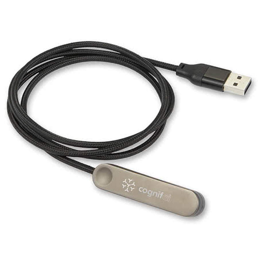 ChargeStand 3-in-1 USB-A and USB-C Charging Cable in Black