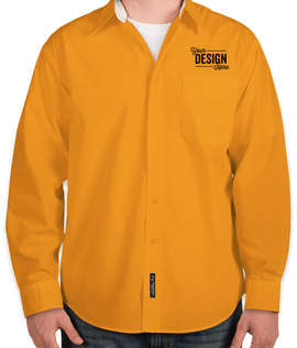 Port Authority Long Sleeve Easy Care Shirt - Color: Athletic Gold / Light Stone