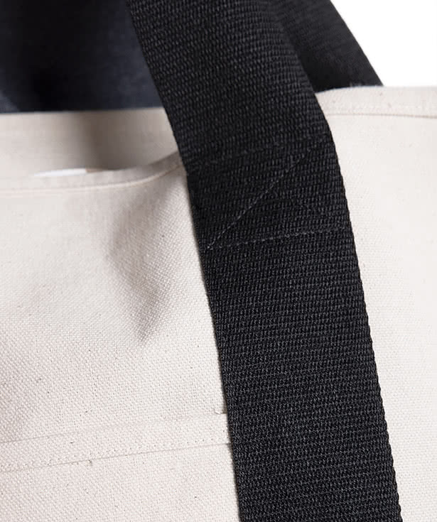 Royal Apparel USA-Made Two-Tone Organic Canvas Tote Bag