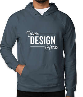 Royal Apparel USA-Made Organic Pullover Hoodie - Color: Pacific Blue
