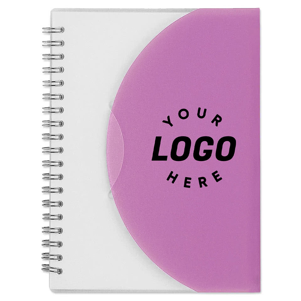 Frosted Color Block Spiral Notebook