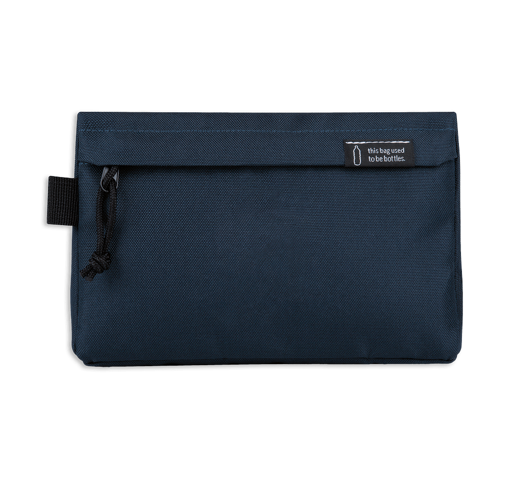 Renew Recycled Zippered Travel Pouch-default