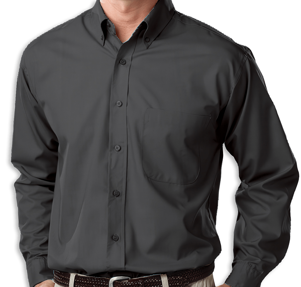 Blue Generation Value Long Sleeve Poplin Dress Shirt - Embroidered -default