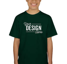 Canada - Gildan Youth 100% Cotton T-shirt - Color: Forest