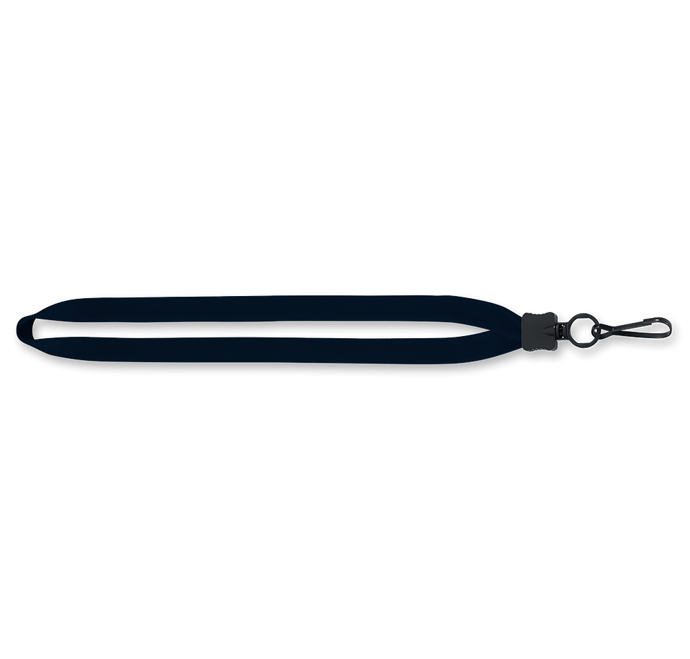 3/4" Cotton Lanyard with Plastic O-Ring and Large Metal J Hook-default