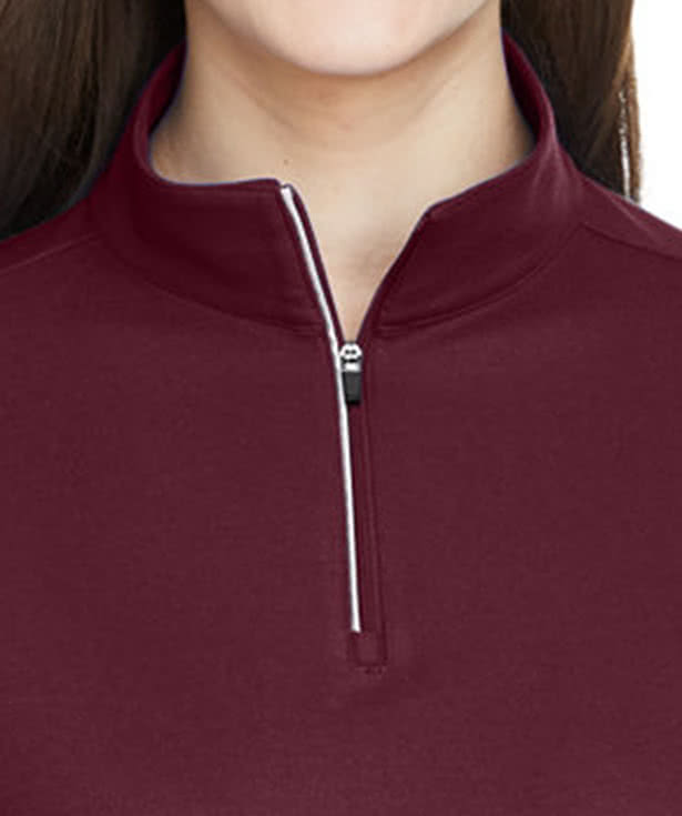 Core 365 Women's Fusion ChromaSoft Pique Quarter Zip Sweatshirt - Printed