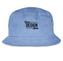 Mega Cap Pigment Dyed Twill Washed Bucket Hat - Color: Royal