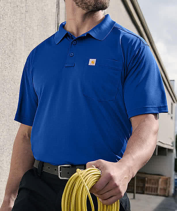 Carhartt Force UPF 40 Performance Pocket Polo - Embroidered
