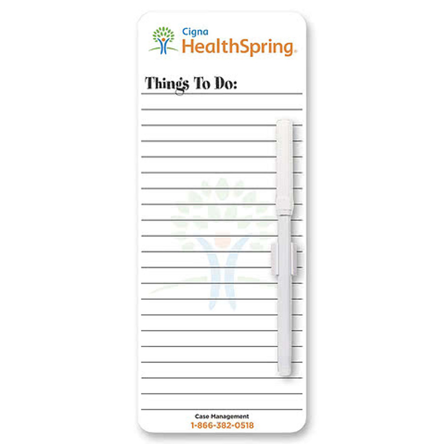 Memo Board Things to Do List w/ Rem Adh in White