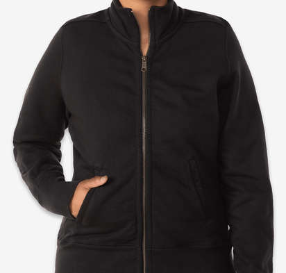 American Giant Women's USA-Made Cadet Collar Full Zip Sweatshirt-default