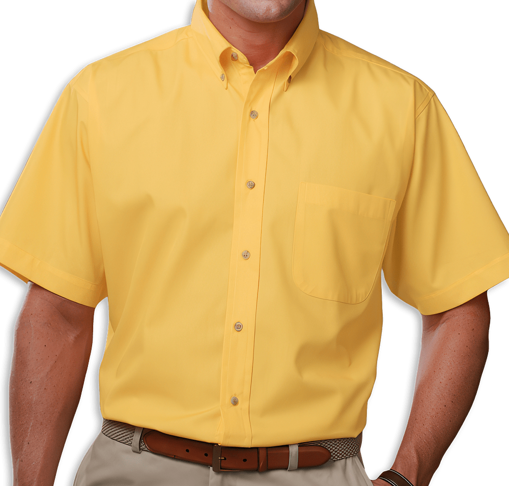 Blue Generation Scotchgard Short Sleeve Dress Shirt - Embroidered-default