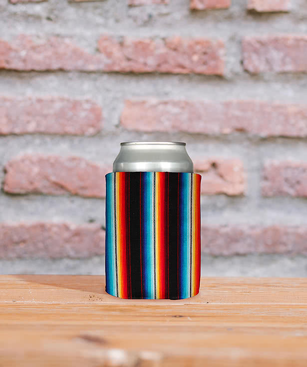 Full Color Mexican Blanket Foldable Can Cooler