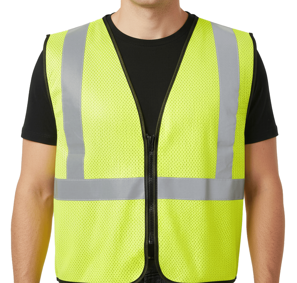 Kishigo Class 2 Zippered Mesh Safety Vest-default