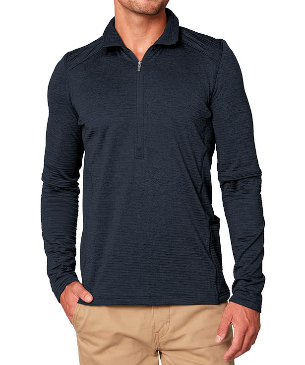 Fossa Apparel Laguna Half Zip Fleece Pullover