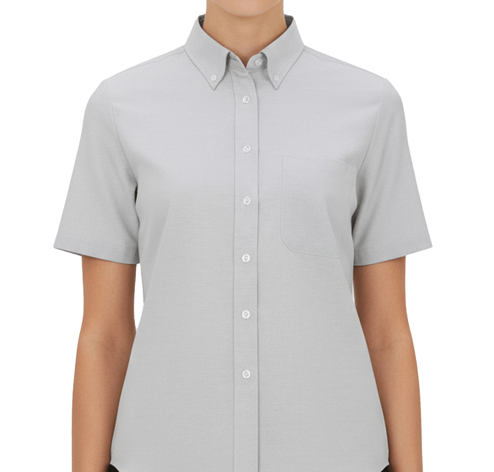 Edwards Women's Oxford Short Sleeve Easy Care Dress Shirt-default